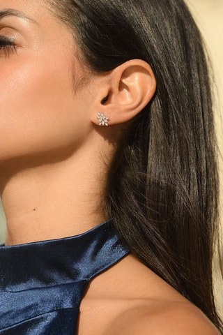 Brincos Bouquet Ouro branco e diamantes