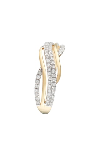 Anel Ara Ouro amarelo e diamantes