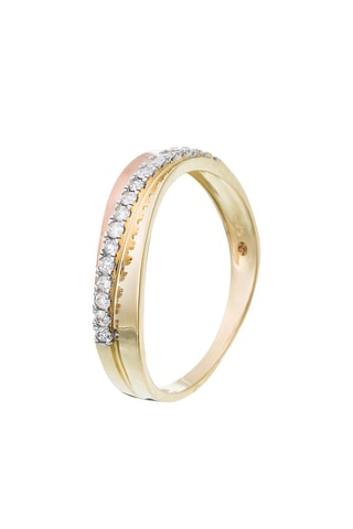 Anel Sydney Ouro amarelo, ouro rosa e diamantes