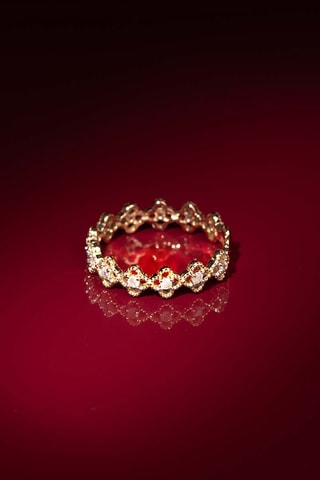 Anel Alicante- Ouro amarelo e diamantes 0,14 quilate/13