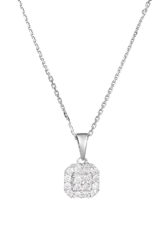 Pendente Carrie Ouro branco e diamantes 0,17 quilate/16