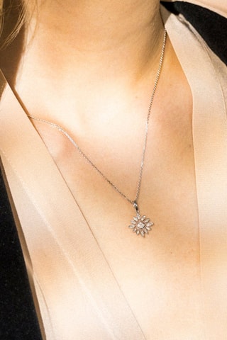 Pendente Brisbane Ouro branco e diamantes