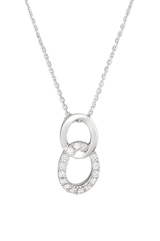 Pendente Forever linked Ouro branco e diamantes