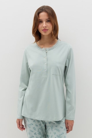 Pijama em algodão biológico - Verde