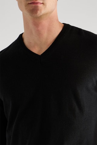 Camisola em lã merino - Preto