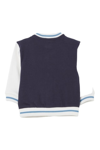 Blusão teddy polar em algodão biológico Mickey Disney - Azul-índigo