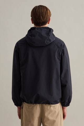 Casaco com capuz - Azul-noite