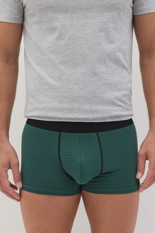 Boxers em algodão biológico - Verde