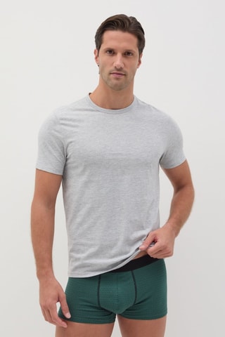 Boxers em algodão biológico - Verde