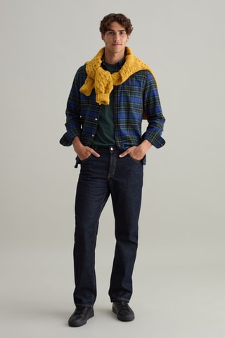 Camisa - Azul-marinho e verde