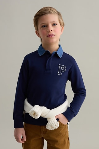 Polo - Azul y blanco