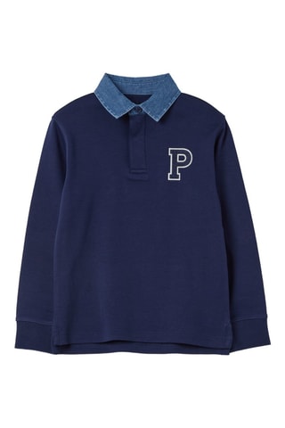 Polo - Azul y blanco