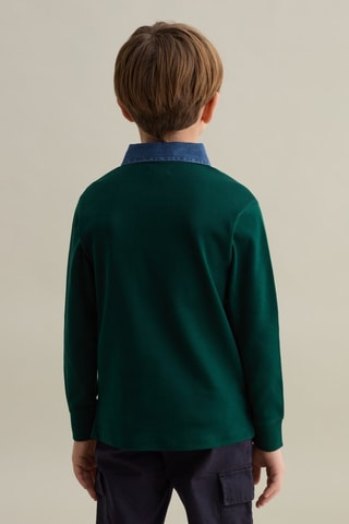 Polo - Verde oscuro y azul marino