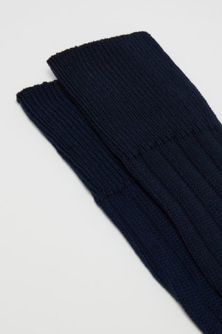 Meias altas - Azul-marinho