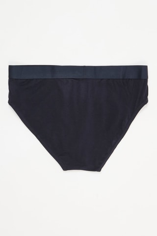 3 cuecas em algodão biológico - Azul