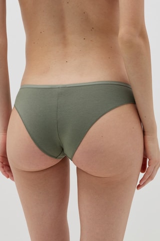 5 cuecas em algodão biológico - Violeta e castanho