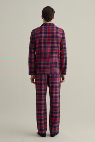 Pijama - Vermelho e azul-marinho