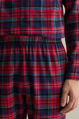 Pijama - Vermelho e azul-marinho