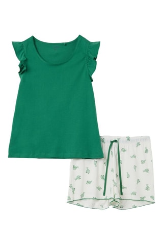 Pijama em algodão biológico - Verde