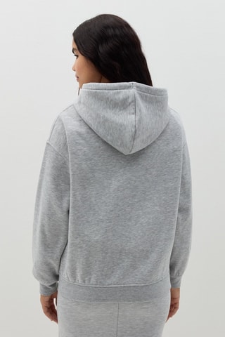 Sweat com capuz - Cinzento-claro