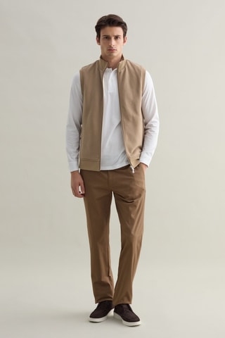 Sweat sem mangas - Castanho