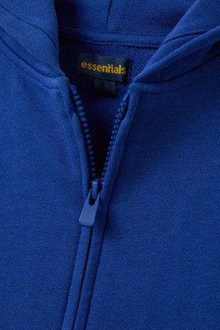 Sweat com capuz em algodão biológico - Azul-cobalto