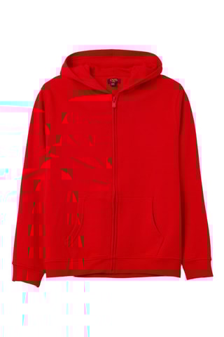 Sweat biológico com capuz - Vermelho