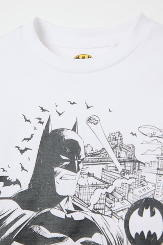 T-shirt e bermudas Batman A Liga da Justiça DC Comics - Branco e cinzento