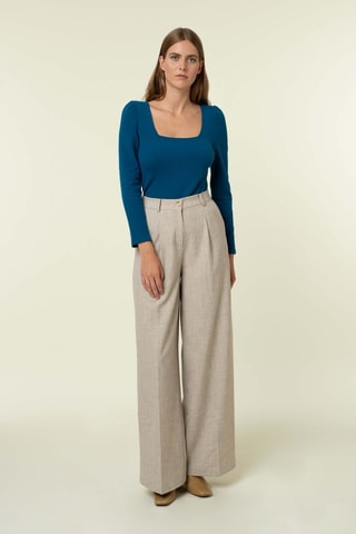 Top Raissa - Bleu canard