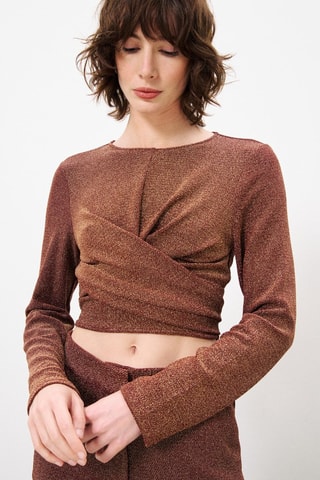 Crop top Abigail - Bordeaux