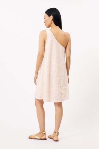 Robe asymétrique Ariane - Rose poudré