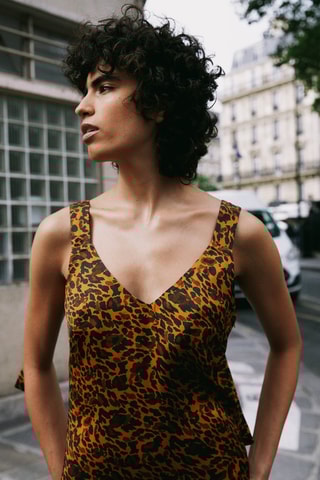 Robe longue Nahila - Marron