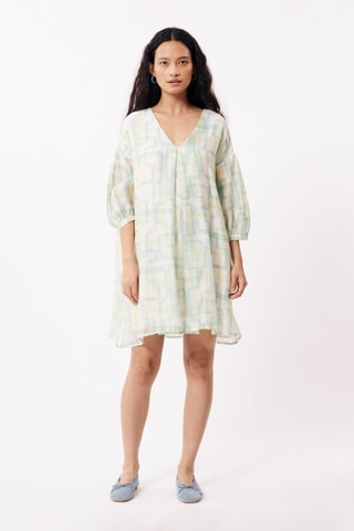 Robe droite en lin Sara - Vert clair