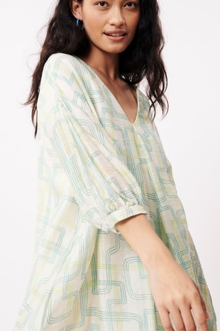 Robe droite en lin Sara - Vert clair