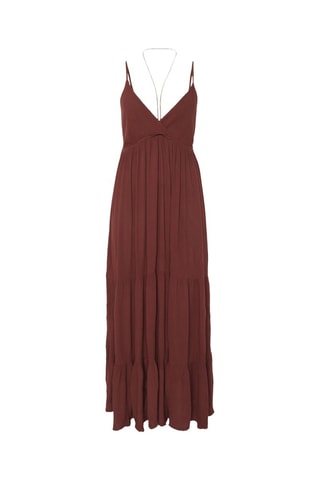 Robe longue Clemy - Marron foncé