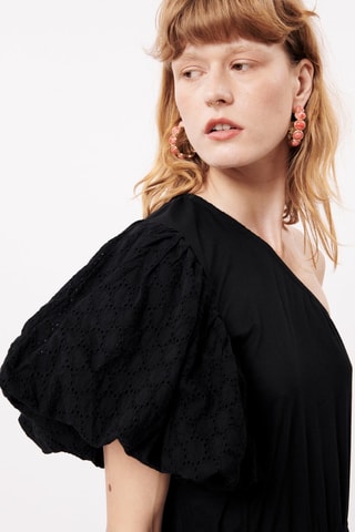 Robe asymétrique Ciana - Noir