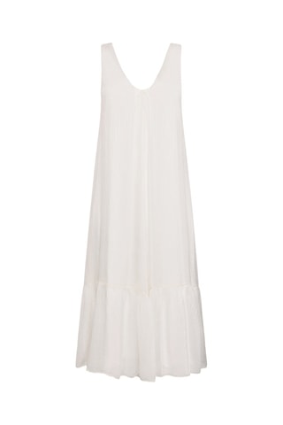 Robe trapèze en soie - Ecru