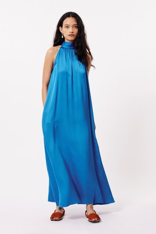 Robe longue Auberya - Bleu électrique
