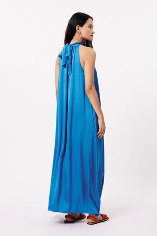 Robe longue Auberya - Bleu électrique