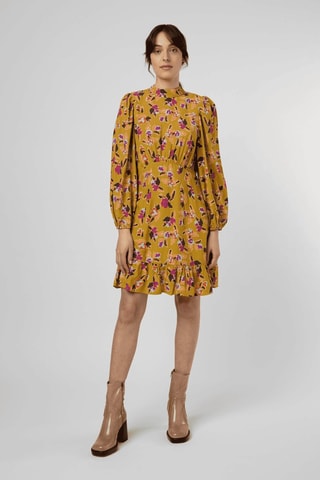 Robe droite Hilda - Moutarde