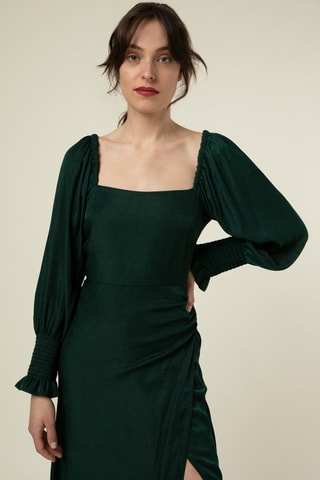 Robe droite Fasia - Vert foncé