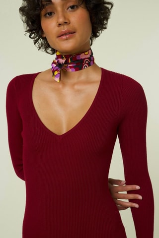 Robe fourreau Brigitte - Bordeaux