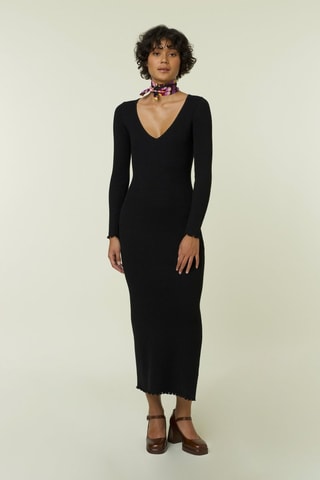 Robe fourreau Brigitte - Noir
