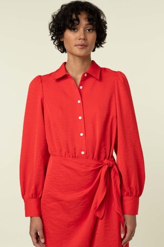 Robe chemise Odelie - Rouge