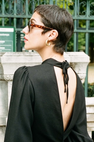 Robe droite Francoise - Noir