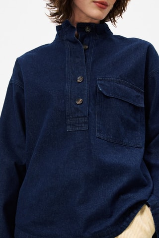 Chemisier en jean Caleen - Bleu marine