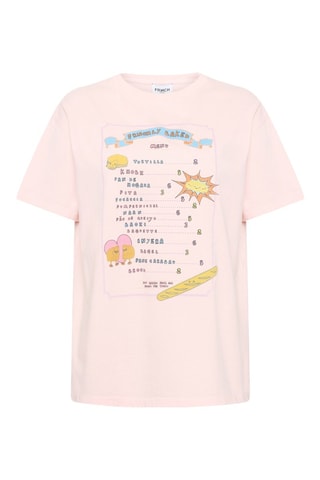 T-shirt en coton biologique Cyriane - Rose