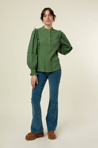 Blouse en lin Shirley - Kaki