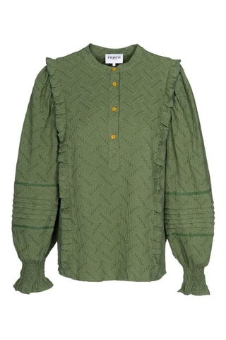 Blouse en lin Shirley - Kaki