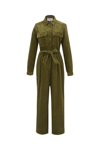 Combinaison en velours Alya - Kaki